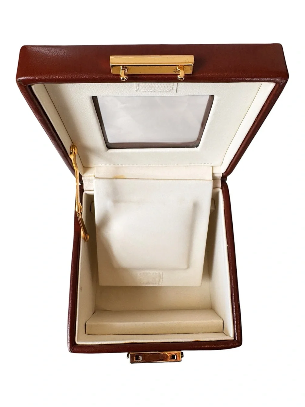 WOLF Designs Leather Travel Jewelry Box & Photo Frame Case